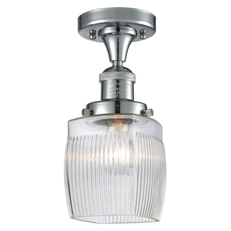 Innovations Lighting One Light Vintage Dimmable Led Semi-Flush Mount 517-1CH-PC-G302-LED
